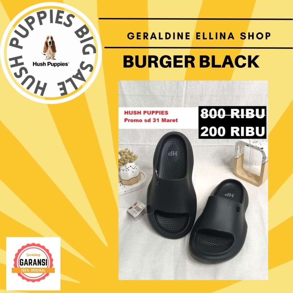 Sandal Hush Puppies pria original sale seri BURGER
