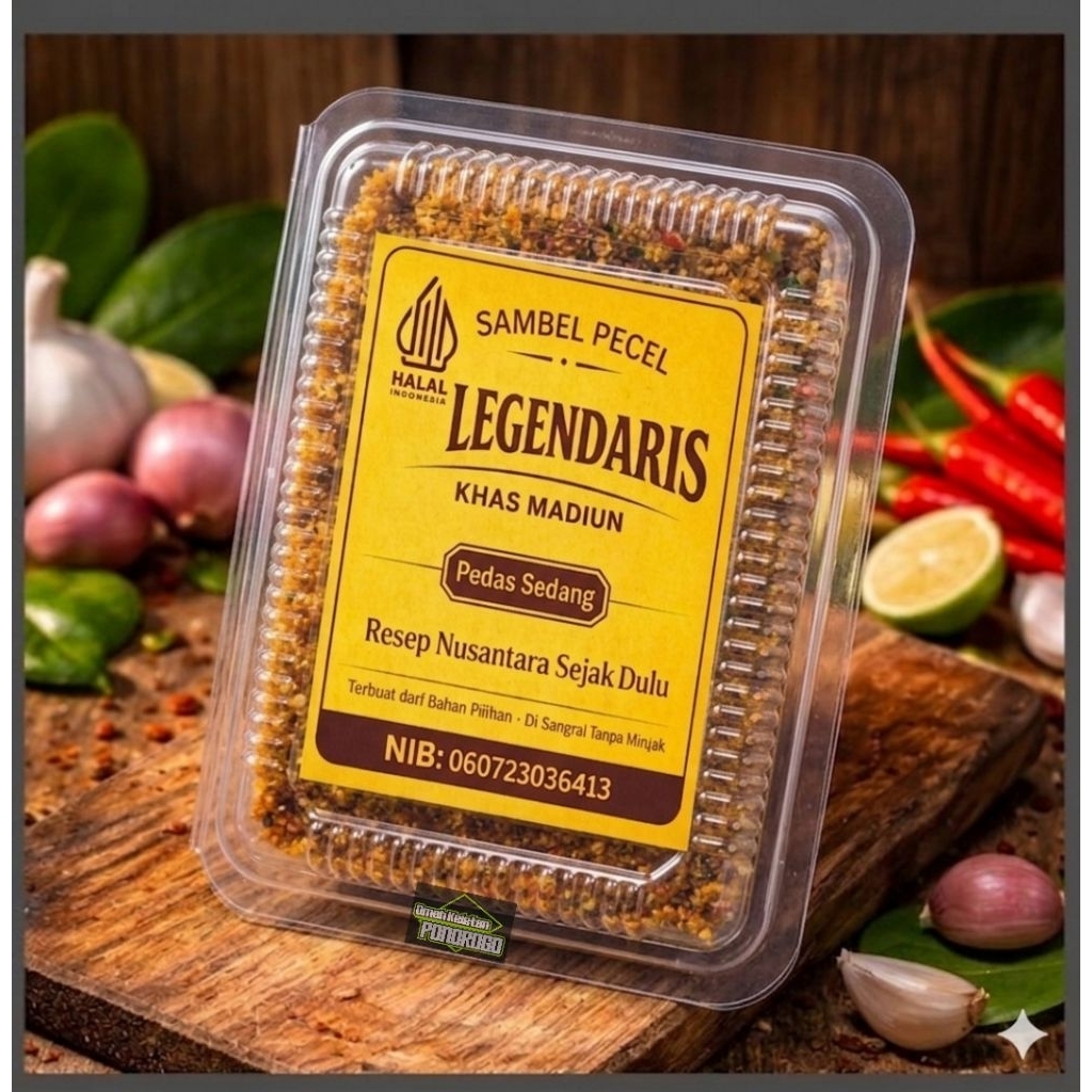 SAMBEL PECEL MADIUN, SAMBEL PECEL SANGRAI TANPA MINYAK, SAMBEL PECEL ASLI MADIUN, BUMBU PECEL MADIUN