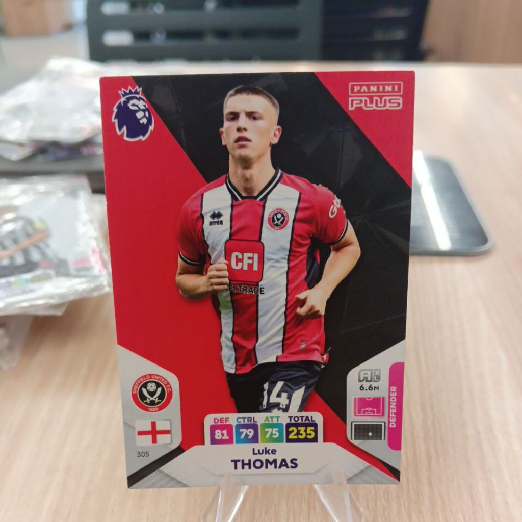kartu bola panini xl adrenalyn plus epl 2024 Sheffield United