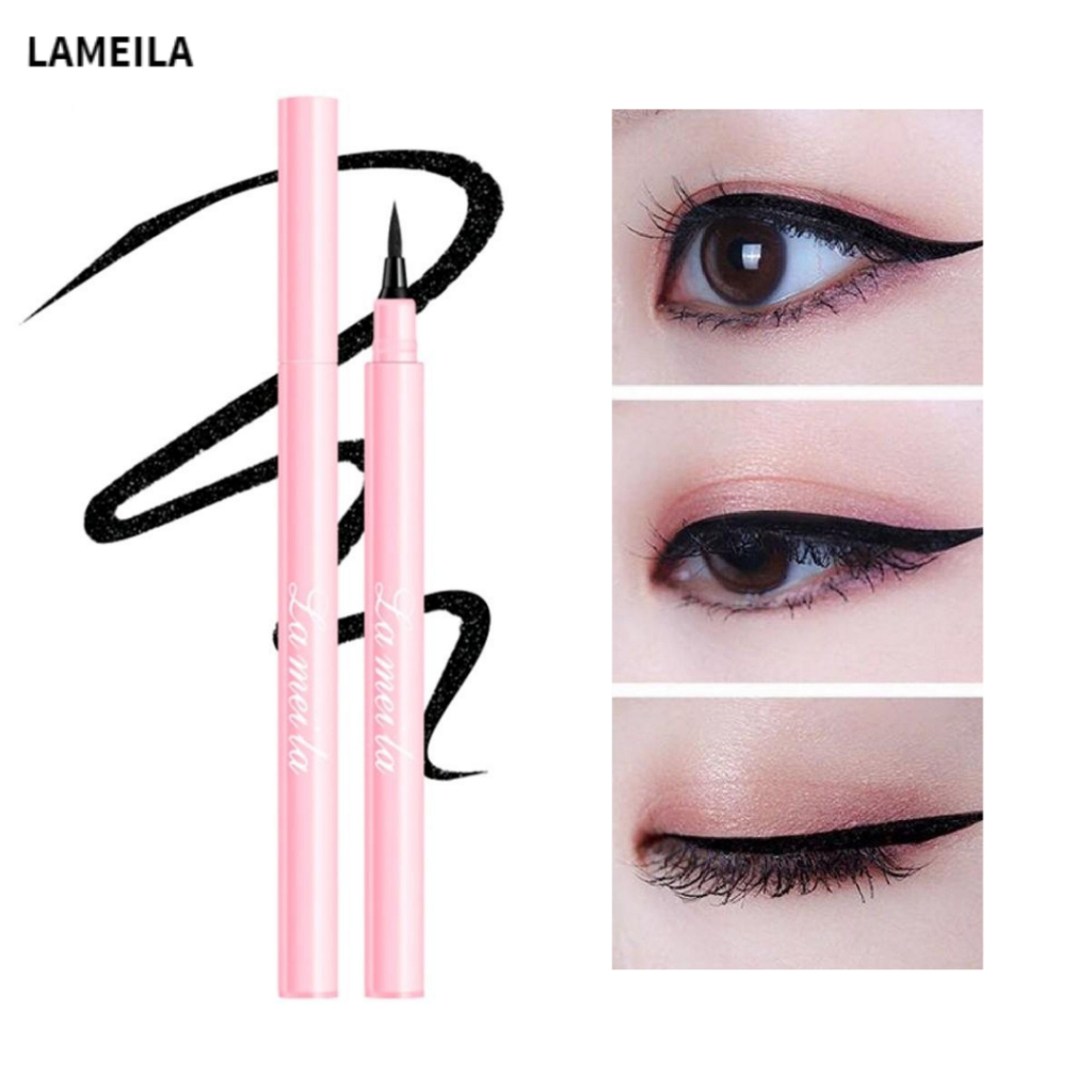 Lameila 775 Cool Black Liquid Eyeliner Waterproof – Eyeliner Hitam Tahan Lama & Anti Luntur