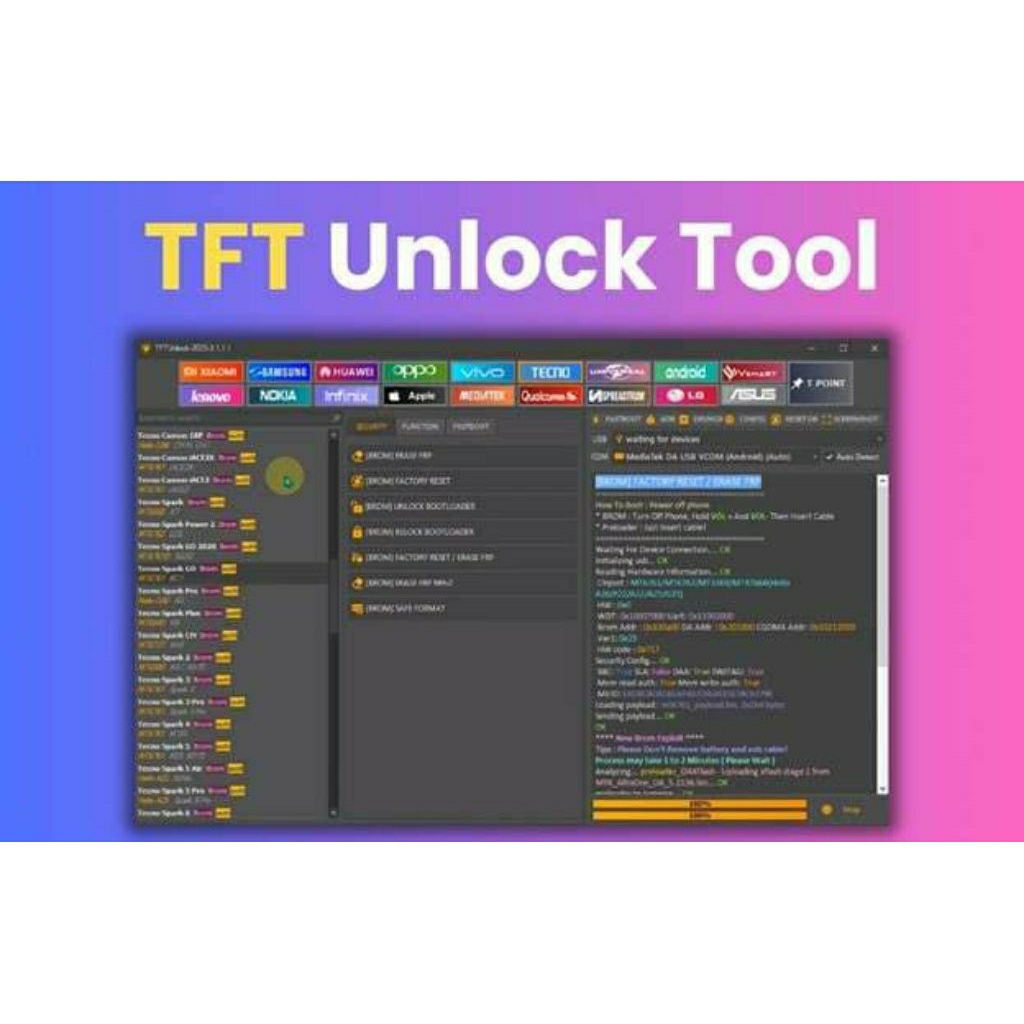 TFT UNLOCK TOOL AKTIF PERMANEN, BUKAN AKUN SEWA DIBANTU INSTAL SAMPAI BISA DIGUNAKAN