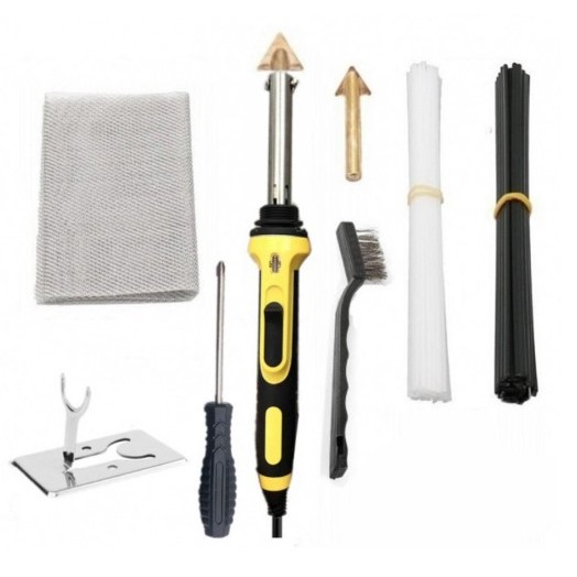 Solder Listrik Iron Kit Las Plastik 100w Untuk Reparasi Kit Kayak