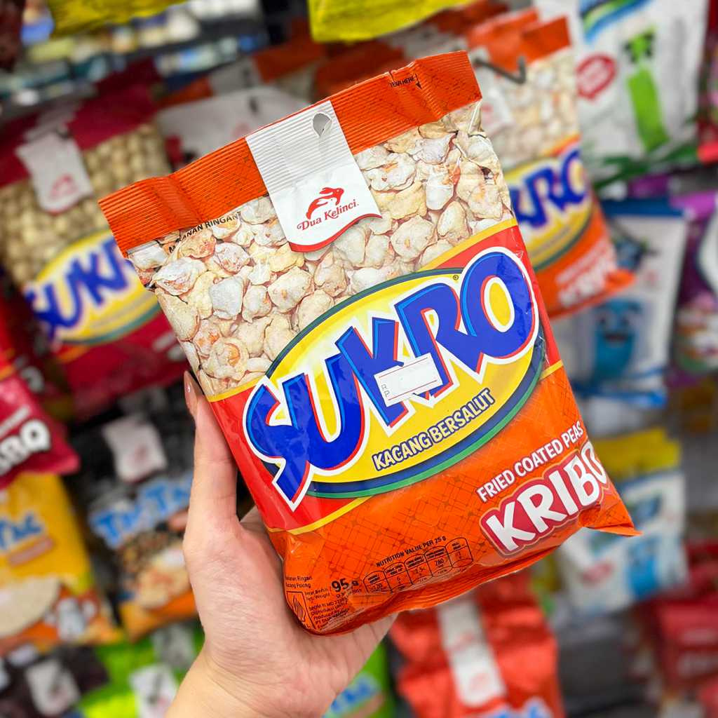 Sukro Kacang Kribo 95gr - Kacang Salut Kacang Oven Sukro