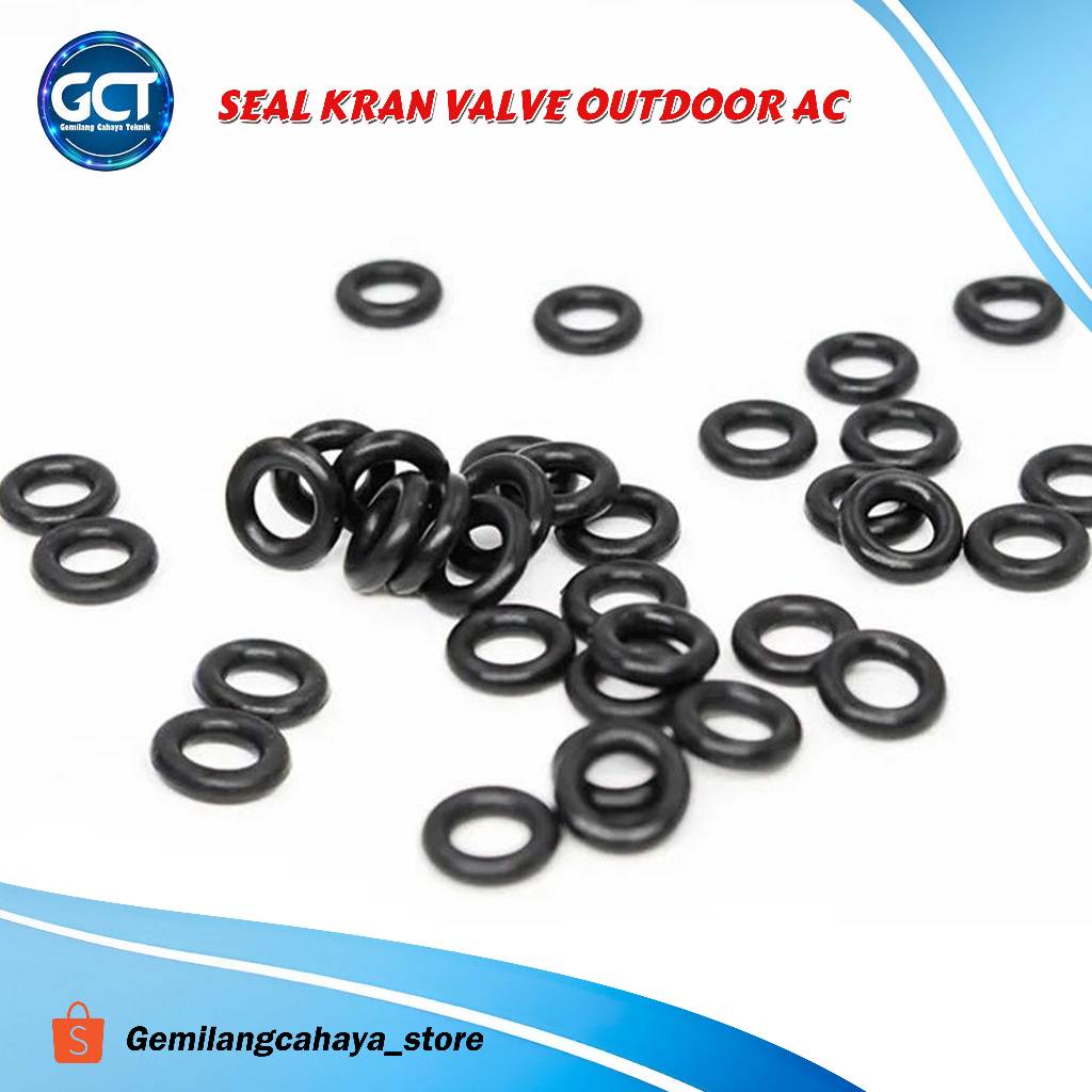 Seal Kran Valve Outdoor Ac / Sil Karet Ring O / Seal Drat Kran L