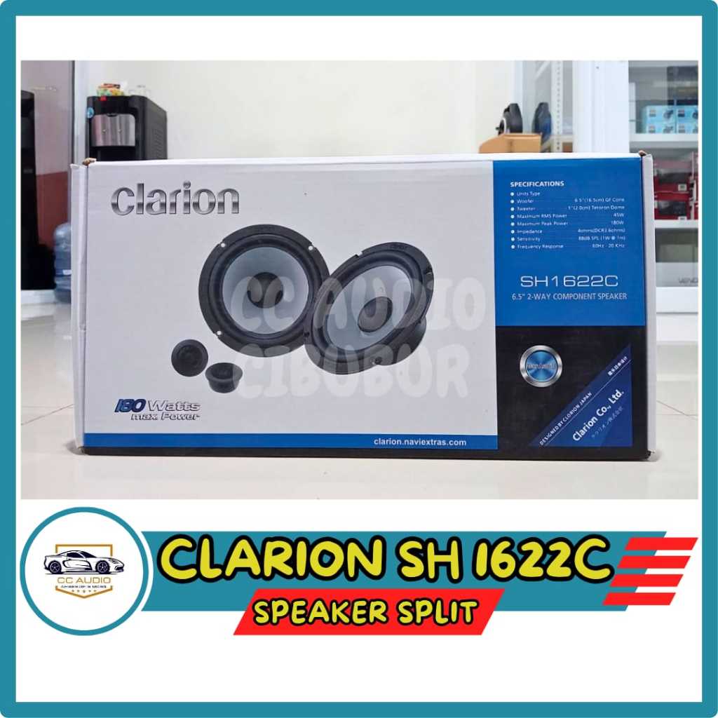 Clarion Speaker T 1622 Speaker Split Component Speaker 6,5 Inch, 180 W