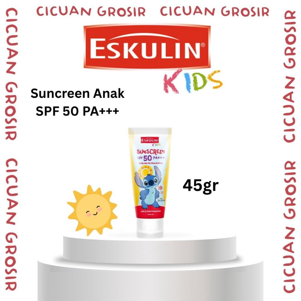 ESKULIN KIDS - Suncreen Stitch 45gr / Suncreen Anak SPF 50 PA+++