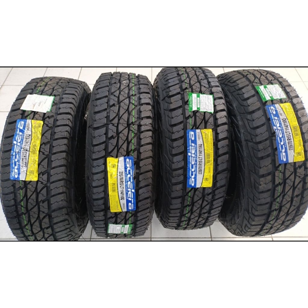 ban mobil murah tipe AT ring 15 ukuran 235 70 r15 merk accelera omikron AT