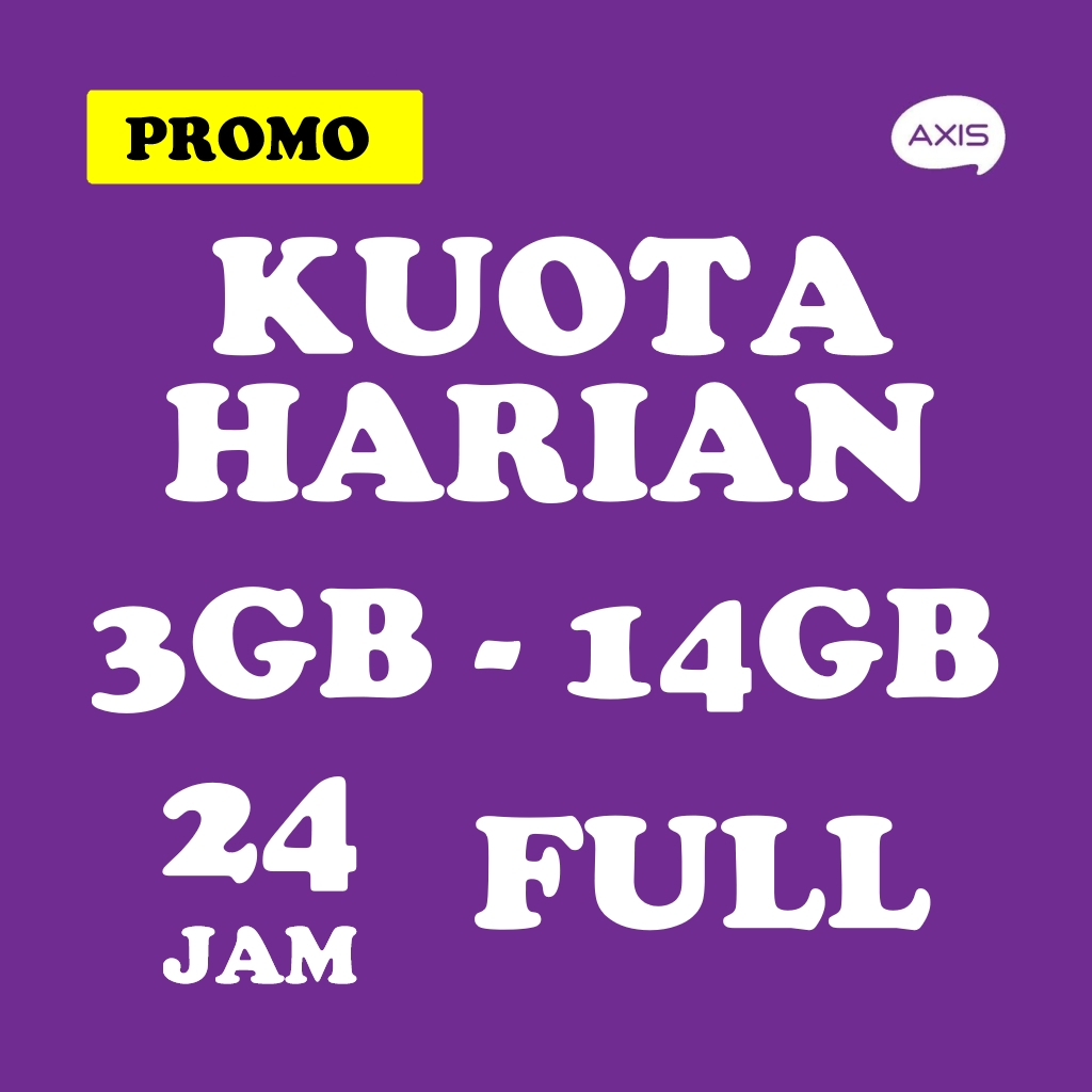 Kuota Internet Axis 7GB Harian dengan Masa Aktif 3 Hari