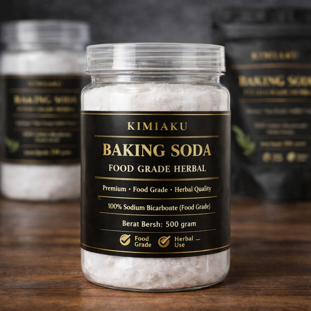 BAKING SODA MURNI HALAL FOOD GRADE 500GR- Baking Soda Herbal Kesehatan