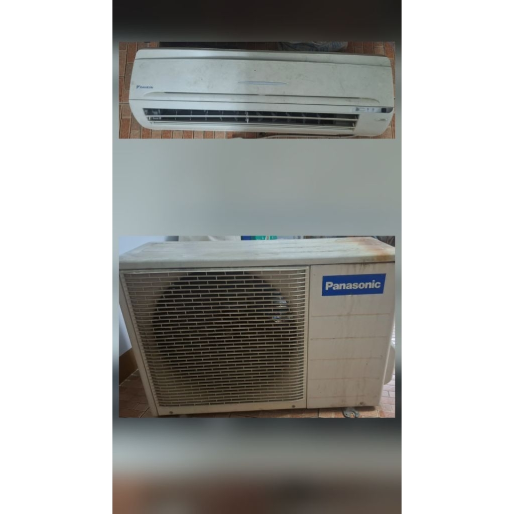 AC indoor merk Daikin dan Outdoor merk Panasonic Murah