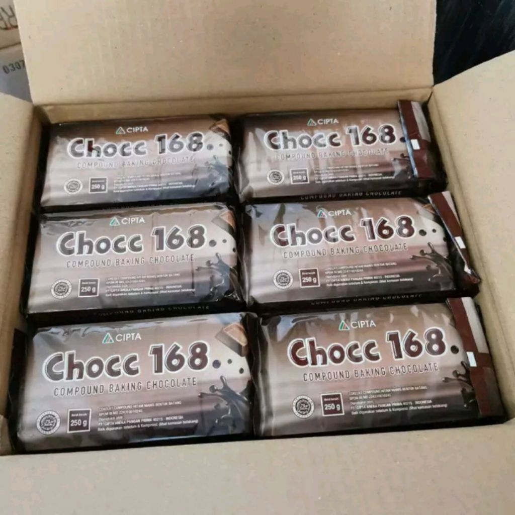 Cokelat batang Chocc 168 250gr - Coklat Compound Berkualitas untuk Kue