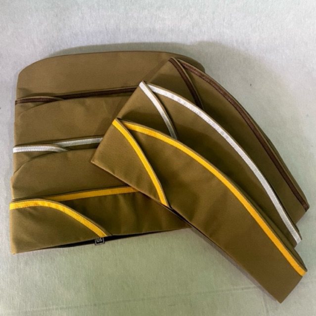 Topi Mutz PNS Putra Putri Drill Tebal Coklat