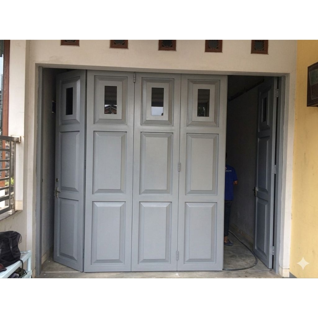 pintu lipat dan sliding untuk garasi rumah ruko