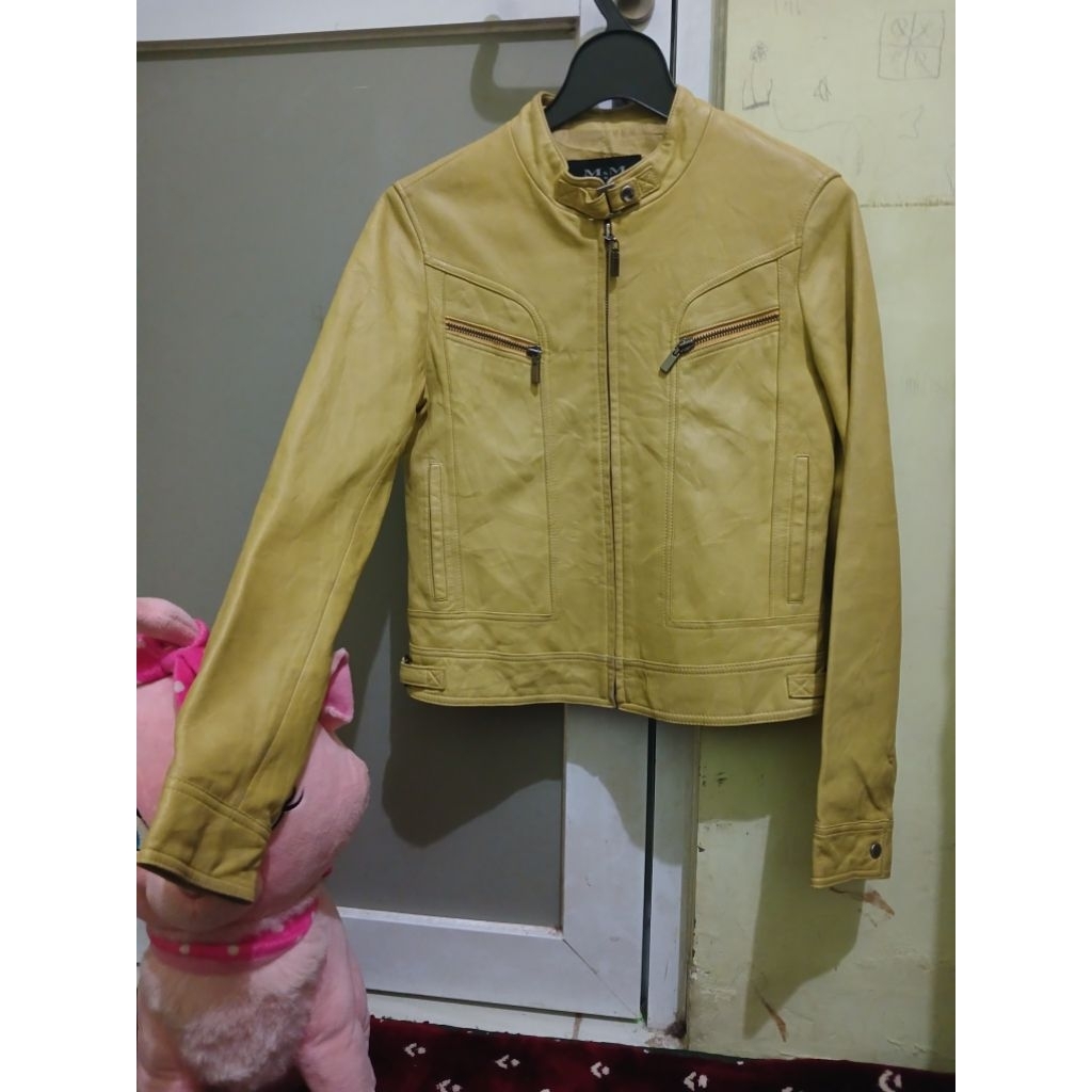 MxM Leather Biker Jacket