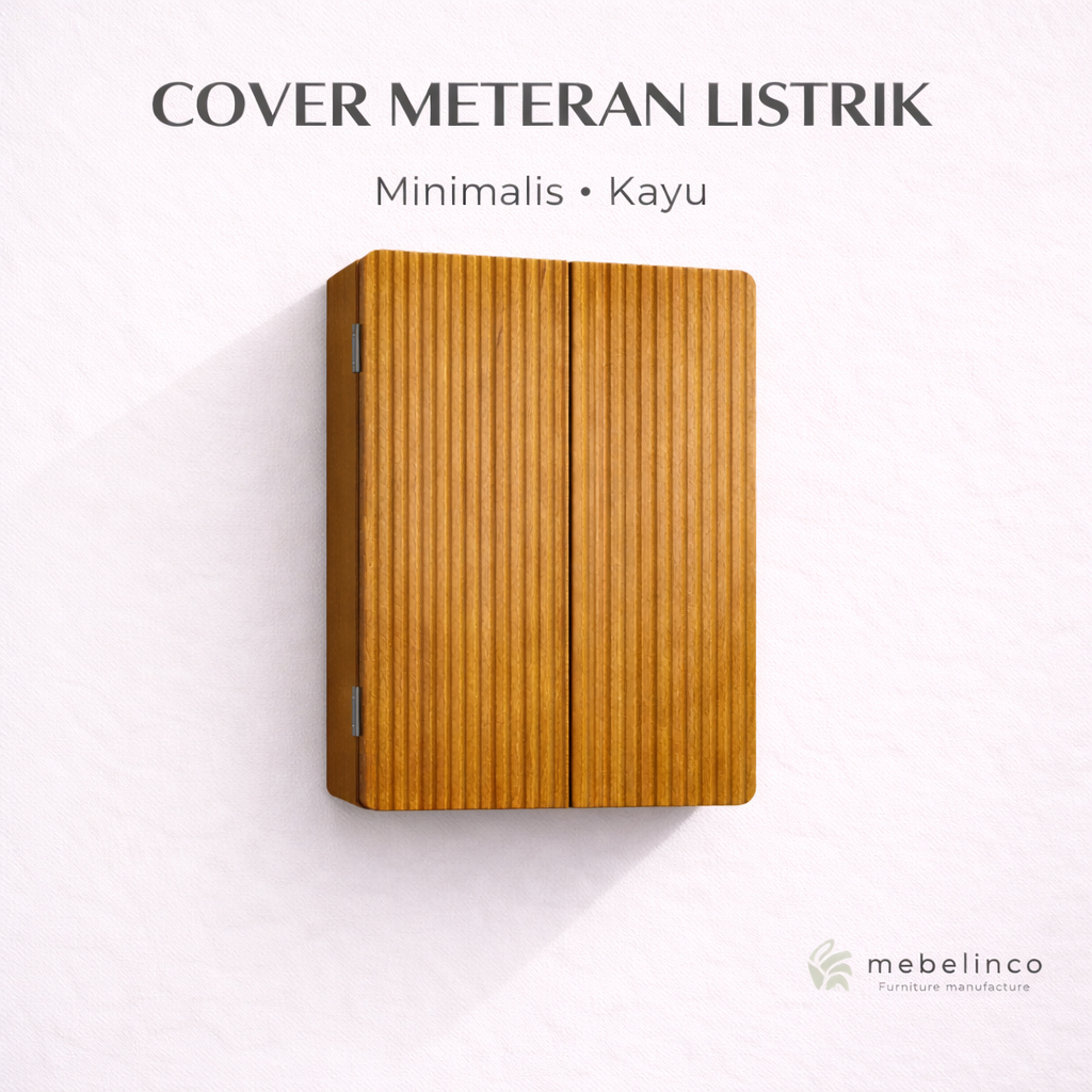 Token Penutup Meteran Listrik Minimalis  Modern - Penutup Meteran Listrik Kayu - Cover Meteran Listr