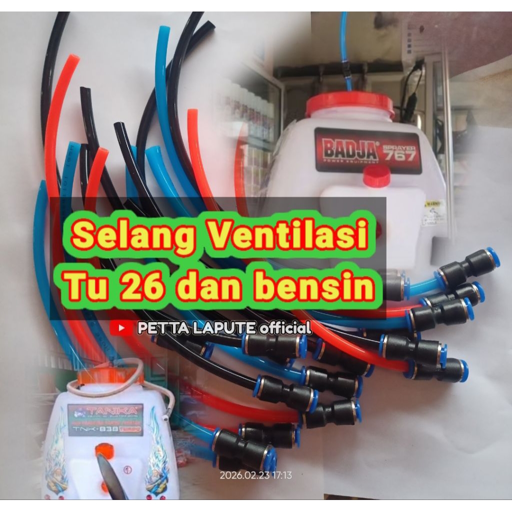 Selang ventilasi tutup tangki