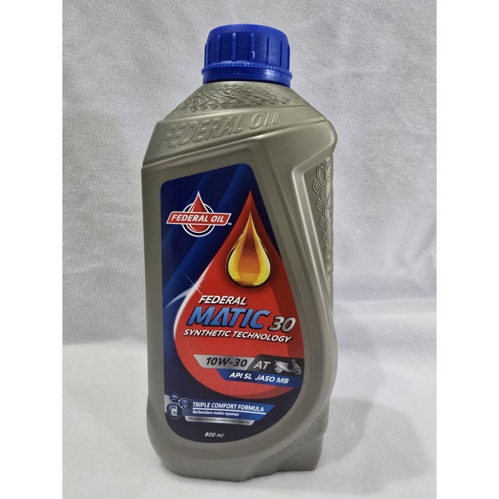 ​[ORIGINAL] Oli Federal Matic 30 10W-30 Spesialis Motor Matic Honda & Yamaha 0.8L