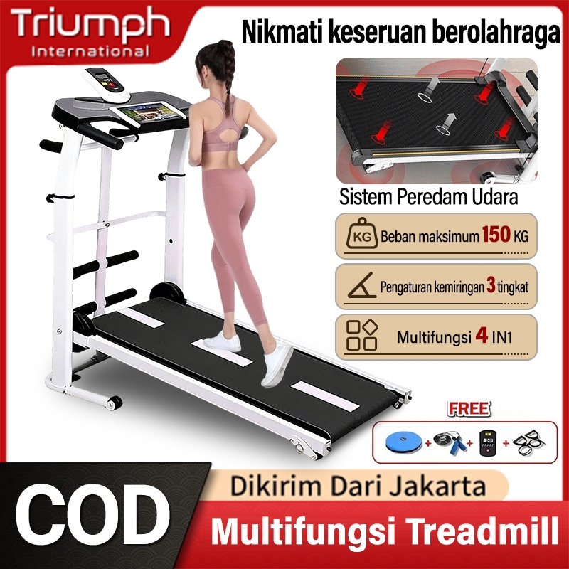 Treadmill Manual Multifungsi Alat Olahraga Treadmill Olahraga Bluetooth Gym Treadmill