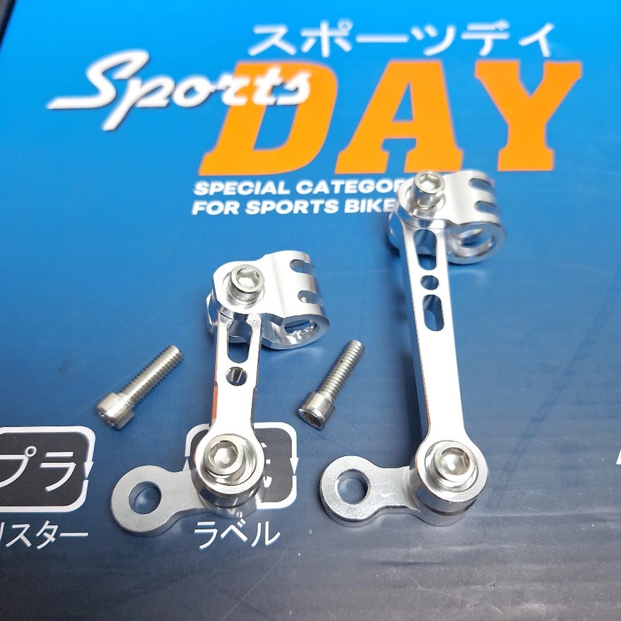 Braket Selang Rem Depan CNC Model Tiang Flexible DAY Bracket Klem Pangkon Kabel Rem Depan Universal 