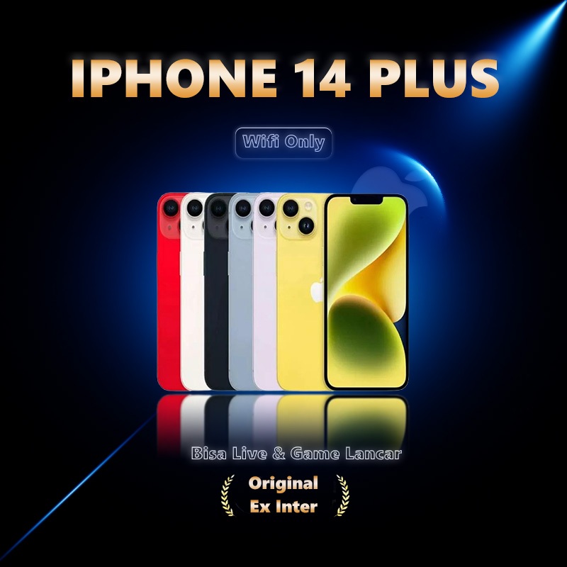 iPhone 14 Plus Indonesia Ready Stock, iP14 Plus 128/256/512GB, Second Apple