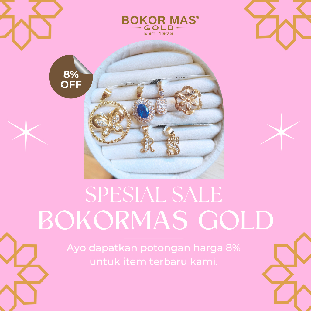 BokorMas Gold Promo Liontin Kadar 8K