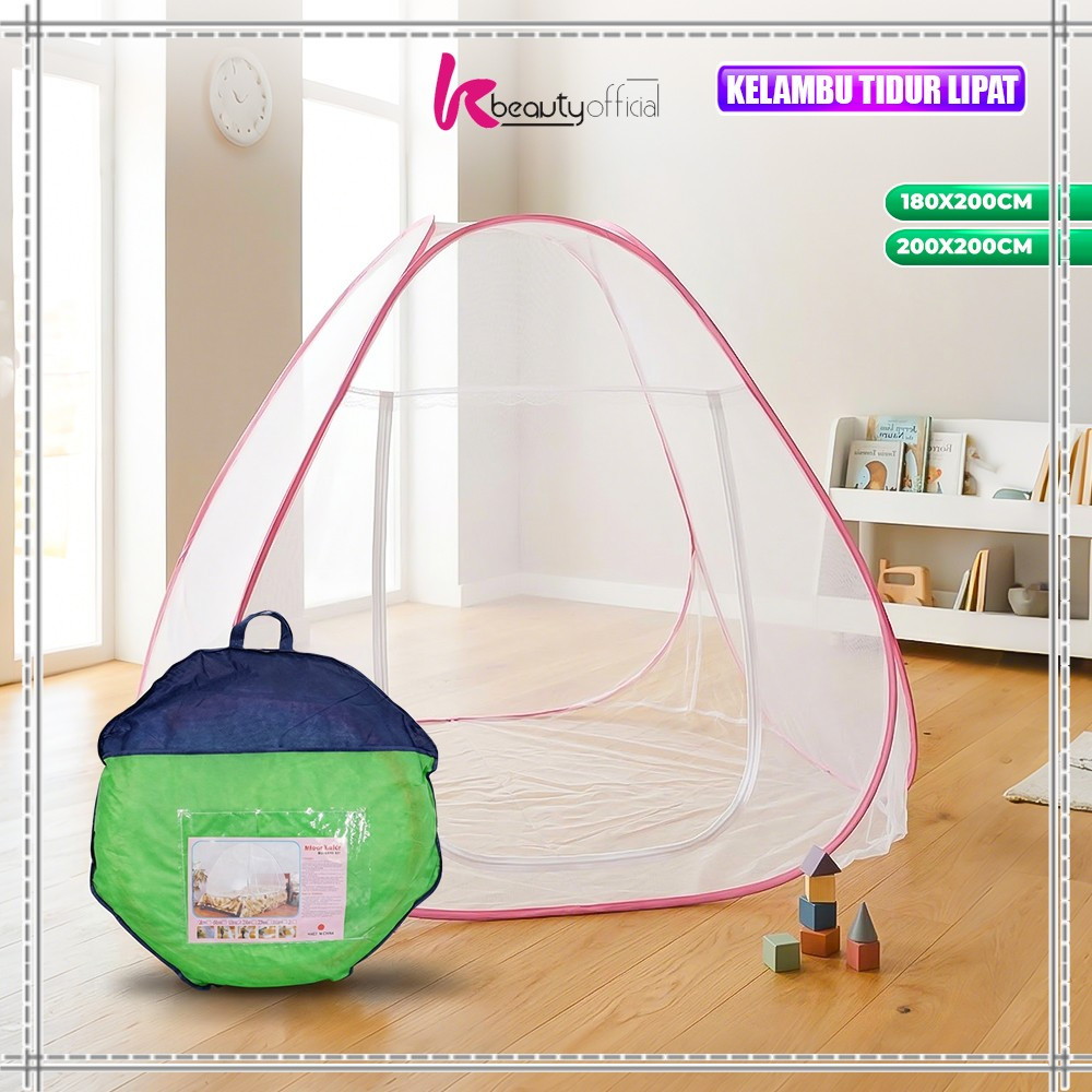 KB-M345 Mainan Tenda Anti Nyamuk Kelambu Tidur Lipat Bayi UK 180x200 / Kelambu Lipat Anti Nyamuk Ana