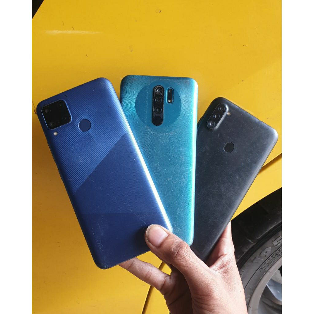 Realmi C15 4/64 minus lcd retak bisa pakai Redmi 9 minus 4/64 minus lcd  Samsung A11 3/32  minus ret