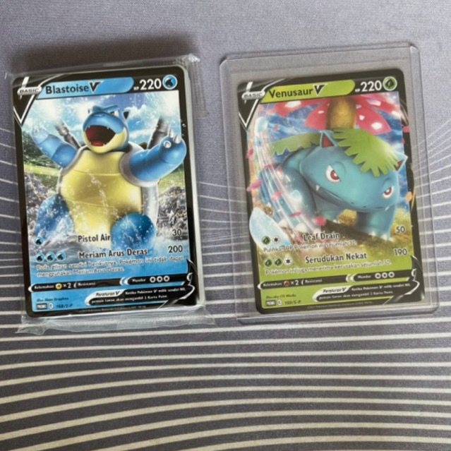 Pokemon TCG Promo Blastoise Venusaur Indo 2021 Edition