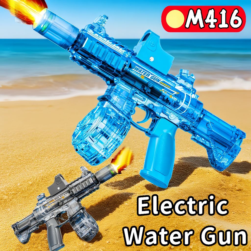 M416 Firelight Ice Mouse Flash Ledakan Senjata Air Listrik Mainan Anak-anak Mainan Anak-anak Senjata