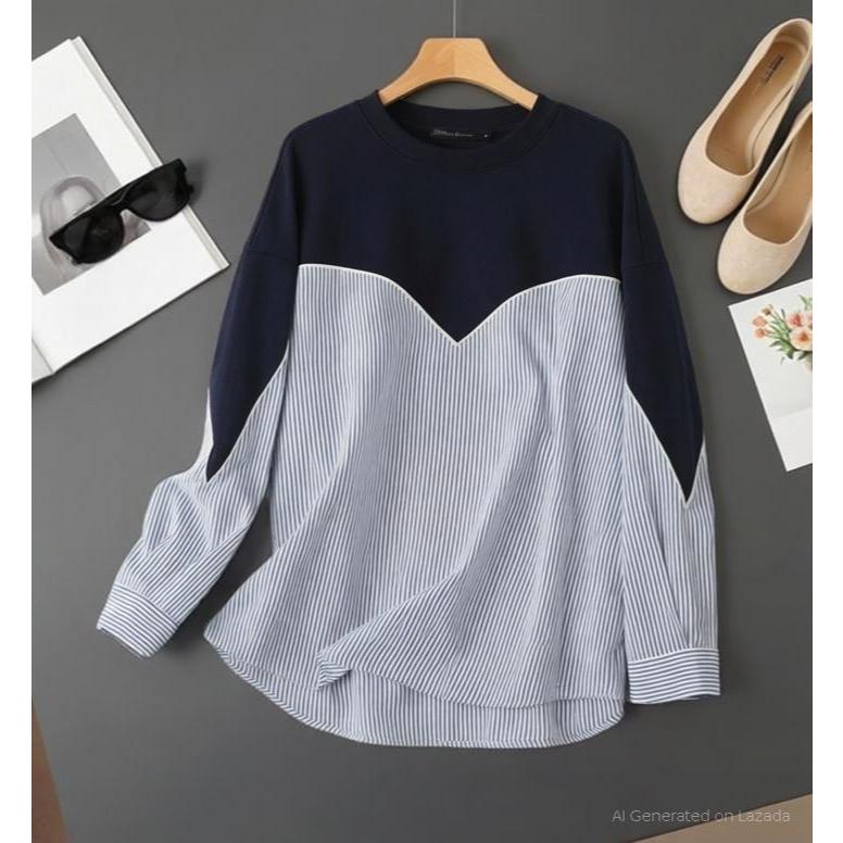 IRENA Blus Wanita korean Style / S M L XL XXL XXXL 5XL / Atasan Wanita Ukuran Jumbo Big Size