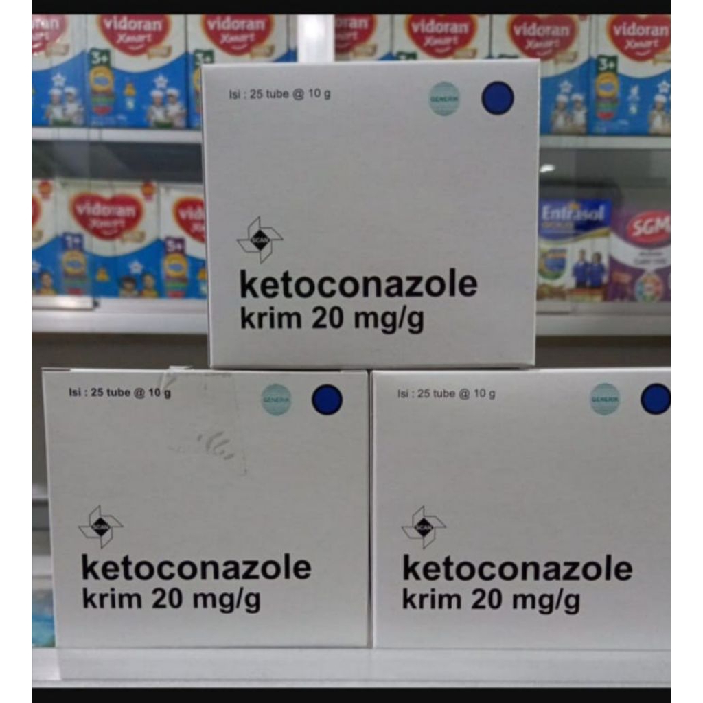 KETOCONAZOLE CREAM BOX ISI 25 TUBE SCAN TEMPO