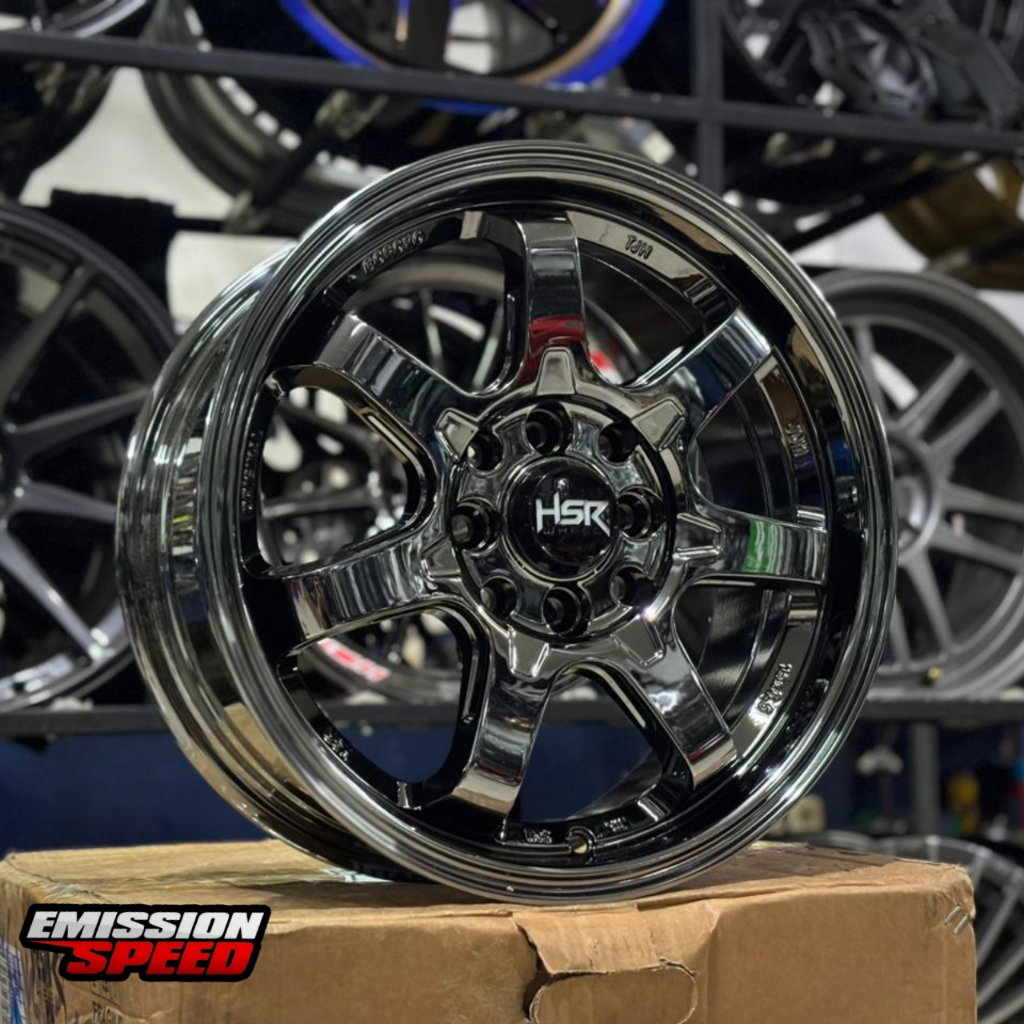 Velg Mobil HSR Boroko TJH R15 Hole 4 Black Chrome - Velg Mobil LCGC, Avanza, Xenia