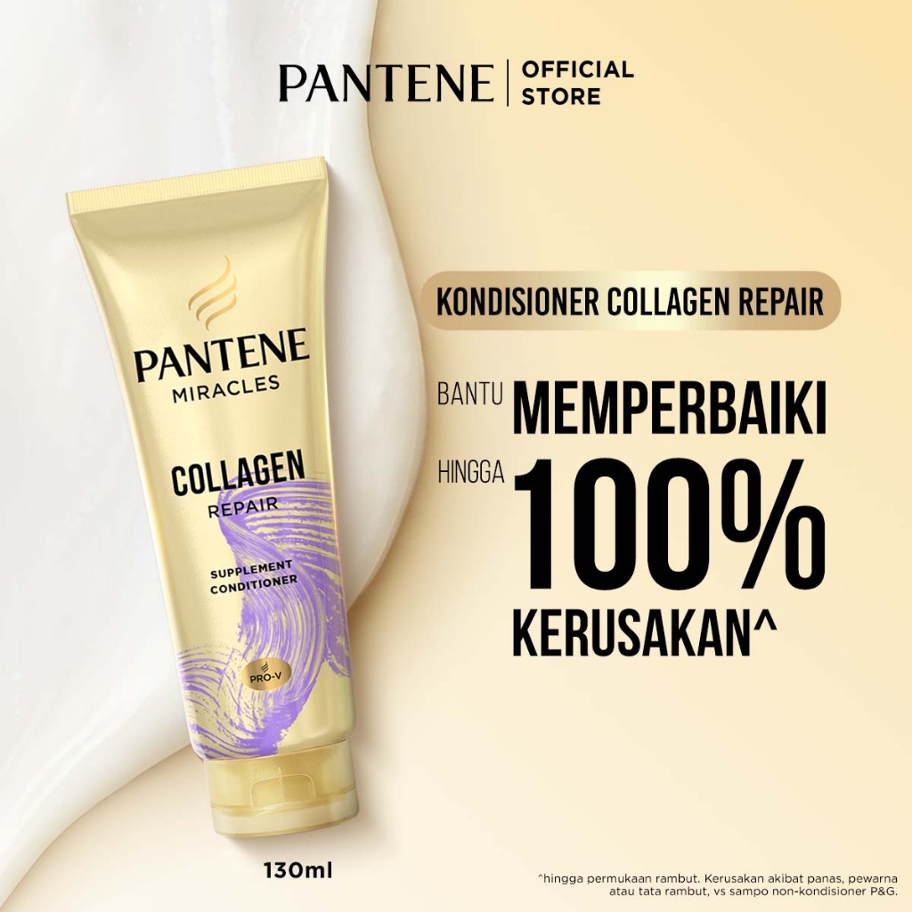 Pantene Conditioner Miracles Collagen Repair Daily Hair Supplement for Damage Care 130ml