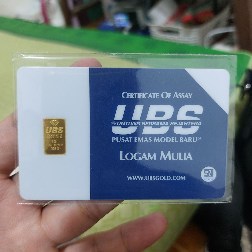EMAS UBS 1 GRAM // 0.5 GR ASLI SERTIFIKAT ORIGINAL DIGITAL LOGAM MULIA JAKARTA KLASIK BARU MULUS 0 .
