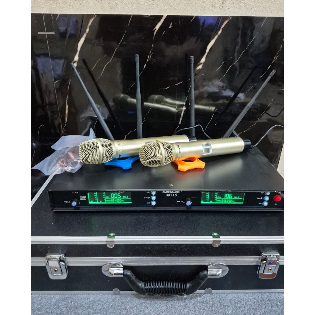 Murah Mic Wireless UR 12D + Hardcase UR12D( Multi Channel )