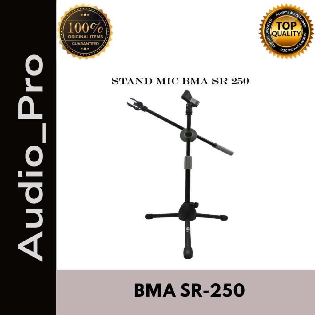Stand Mic BMA SR 250 Abu Abu / Stand Microphone BMA SR 250 Abu Abu