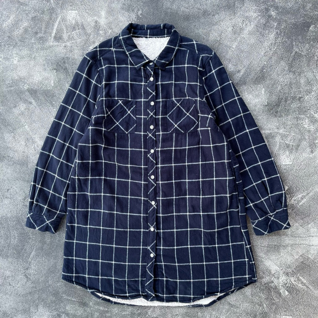 Closshi Flannel Shirt Sherpa 4 Pocket
