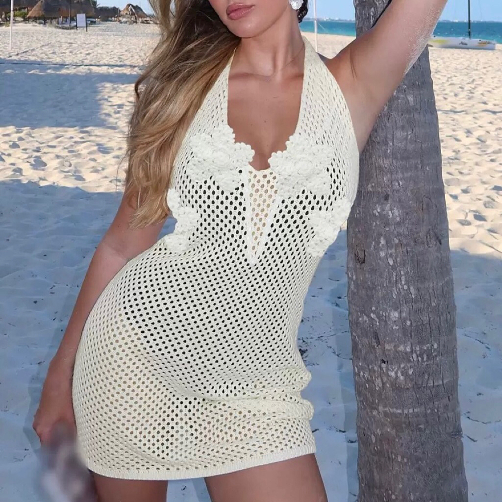 Outer Dress Wanita Baju Pantai Wanita Bikini Outer Impor D1071