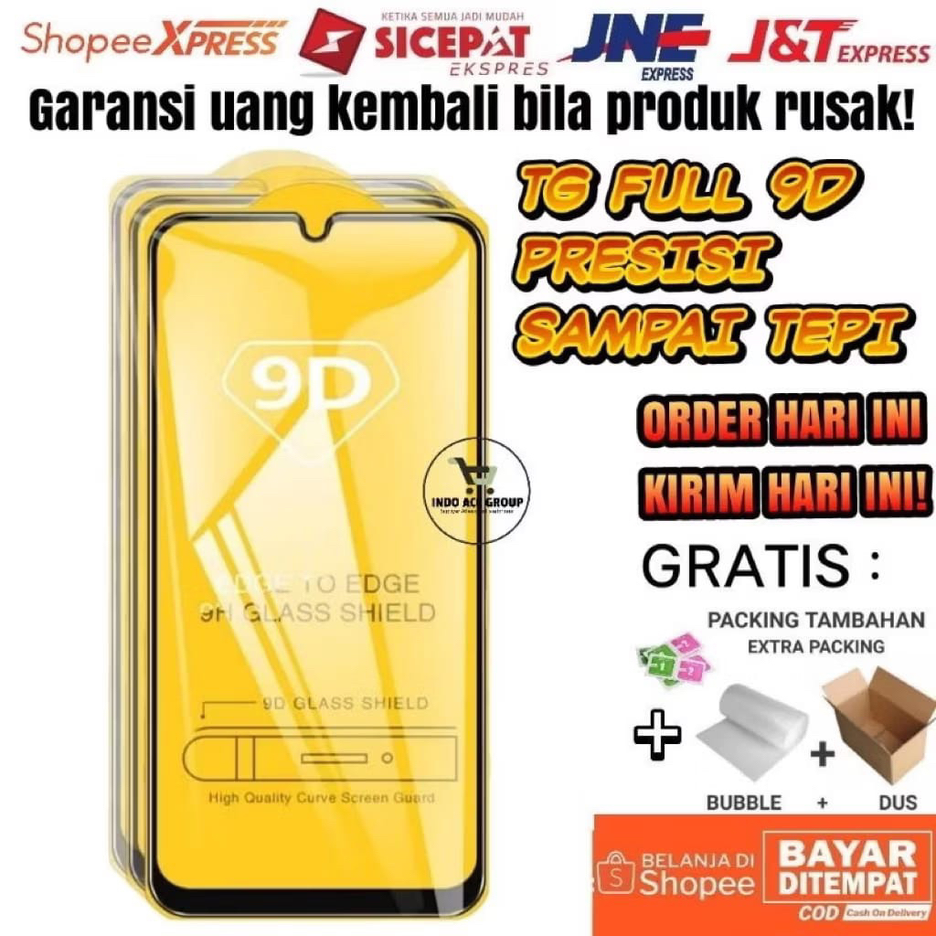 Tempered glass tg full 9D antigores Samsung A22 A32 4G 5G A52 A52s A72 Full Cover Hybrid Pro Glass S