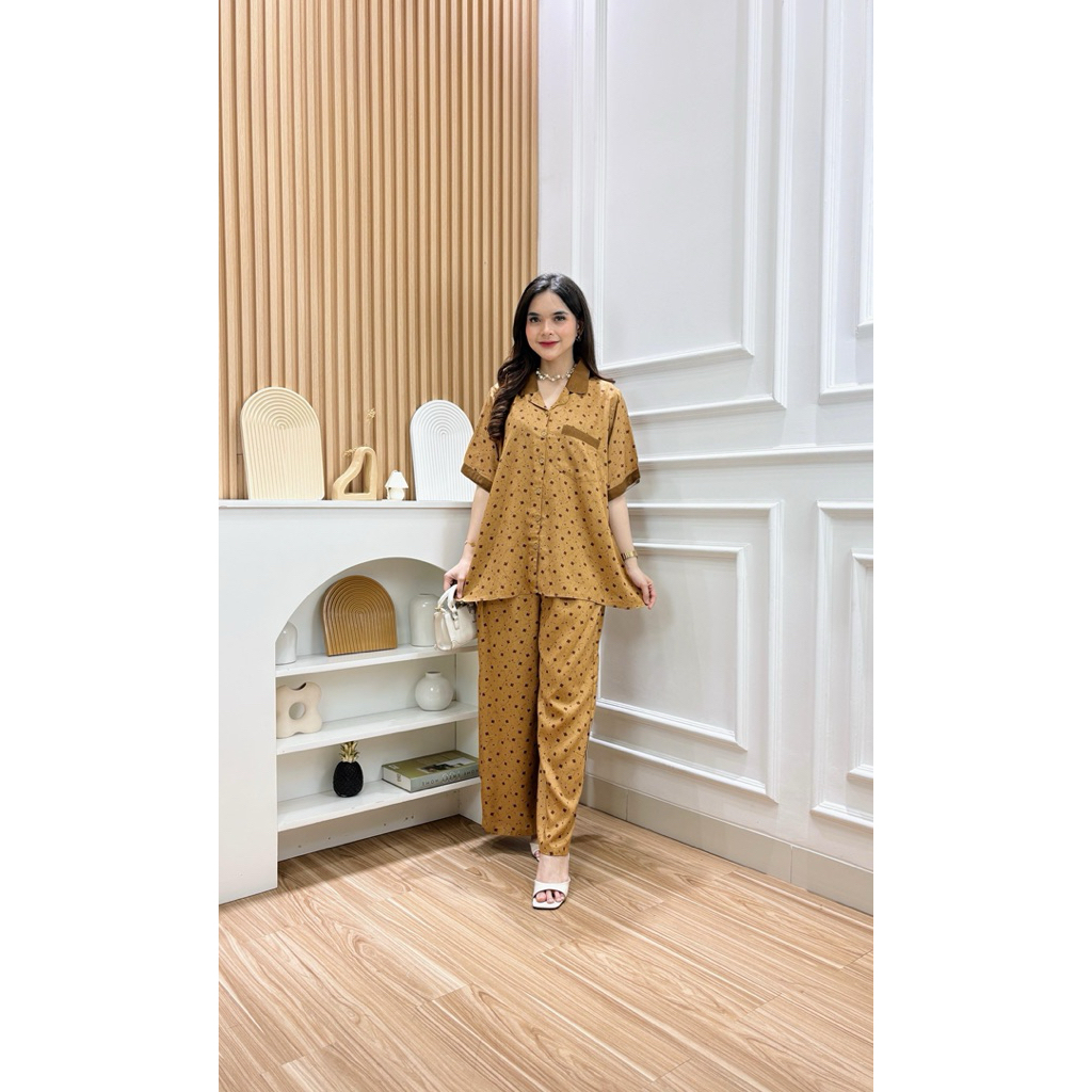 [ BISA COD ] PIYAMA SET - oneset lengan pendek premium by HD.id