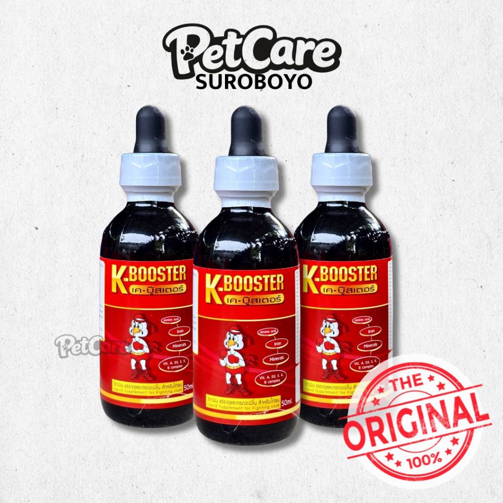 K-Booster Obat Ayam Pucat 50ml - Obat Ayam Anemia, Sakit Kuning, Pemulihan Pasca Sakit | K - Booster