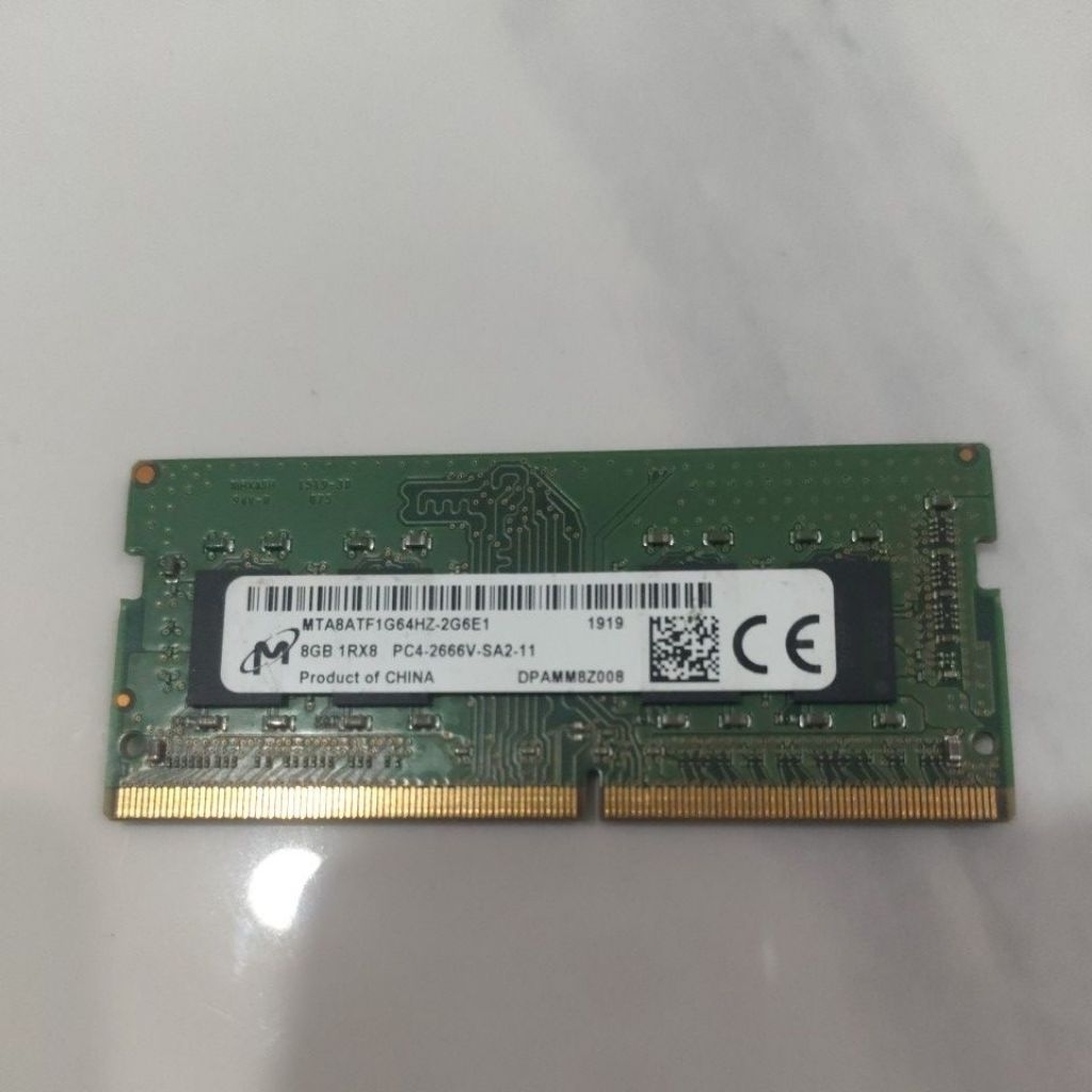 SODIMM DDR4 8gb PC 2666 MICRON