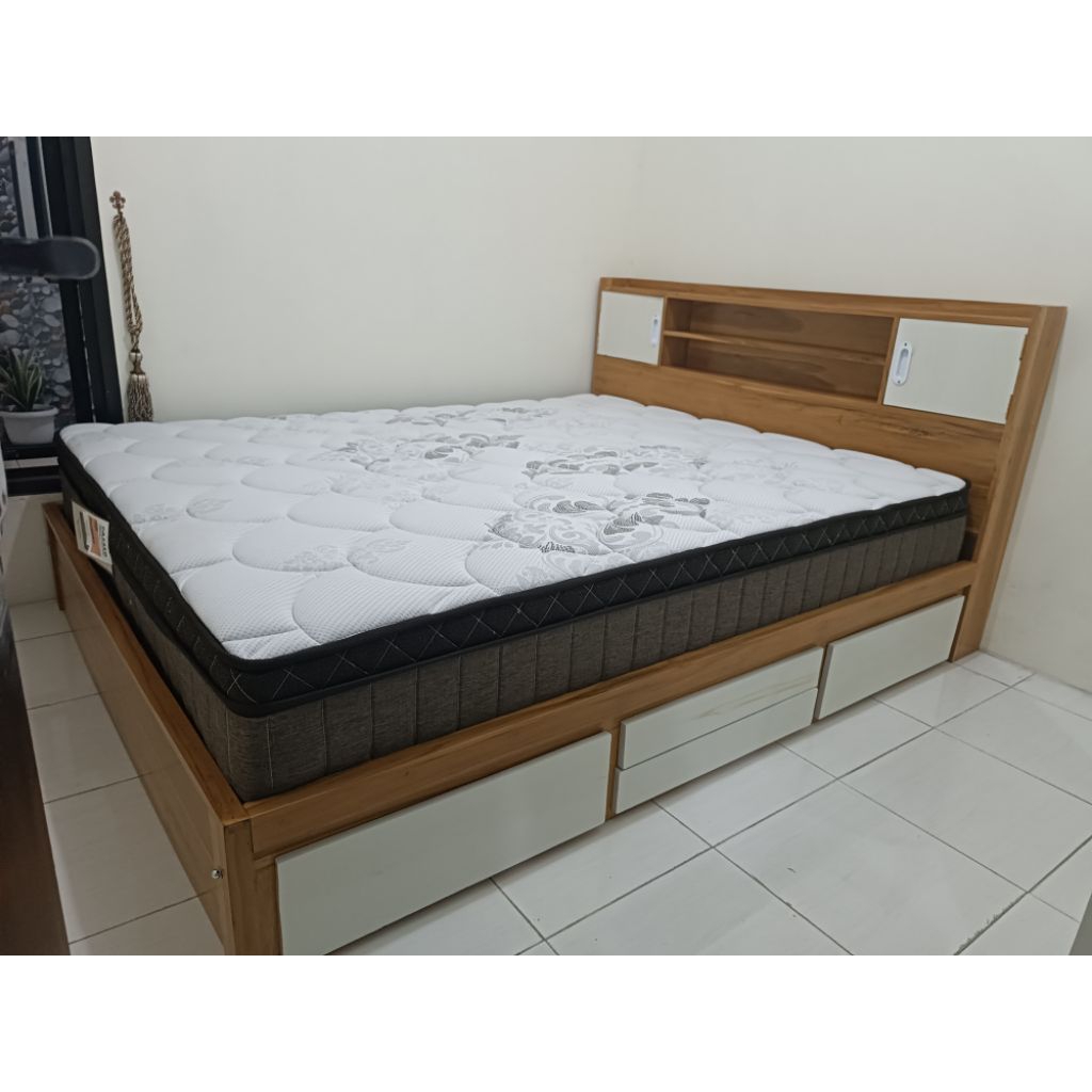 DIVAN DIPAN TEMPAT TIDUR JATI MINIMALIS 140X200