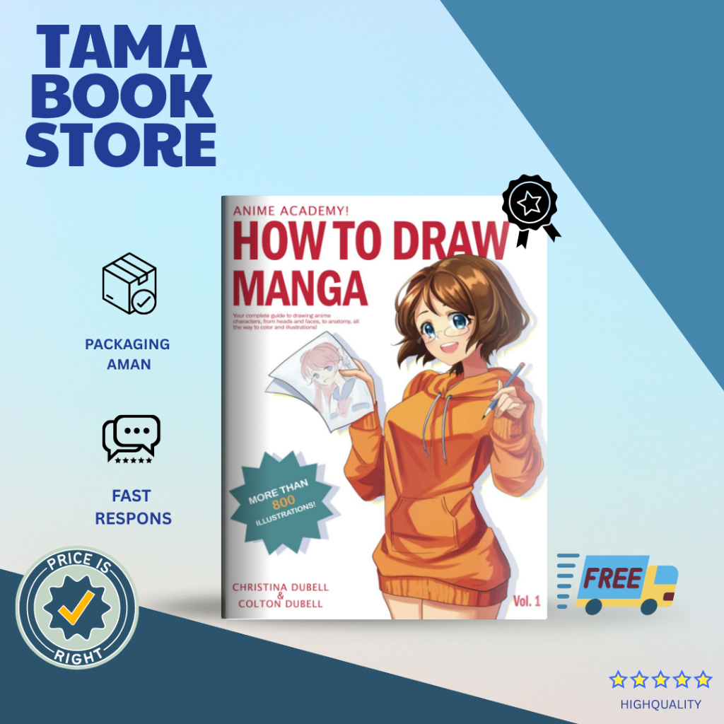 BUKU MANGA BAHASA JEPANG "Anime Academy How To Draw Manga"