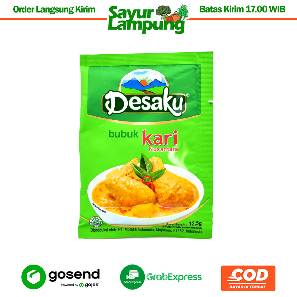 Desaku Bubuk Bumbu Kari 25 Gr - Sayur Lampung