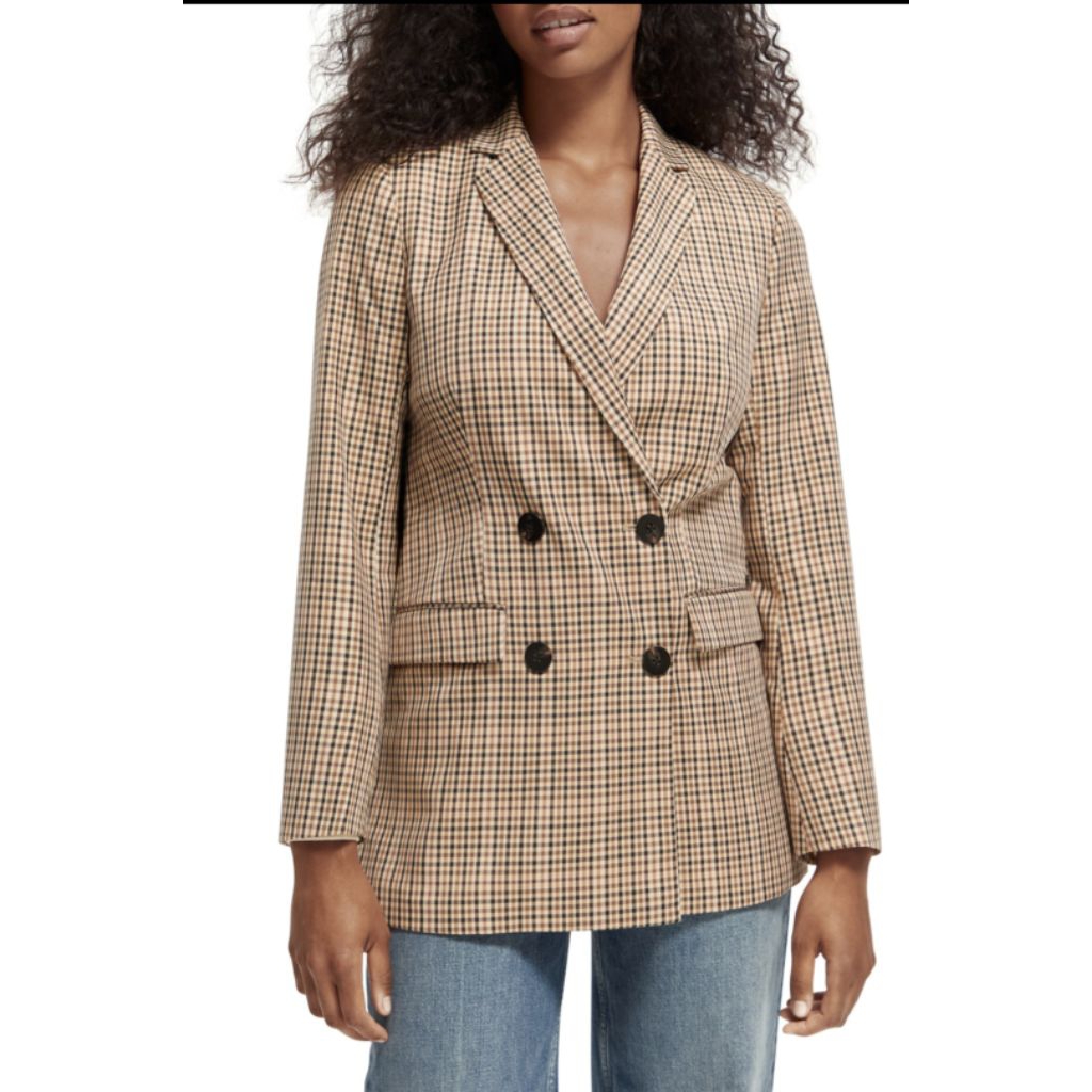 BLAZER BERSHKA TARTAN PRELOVED