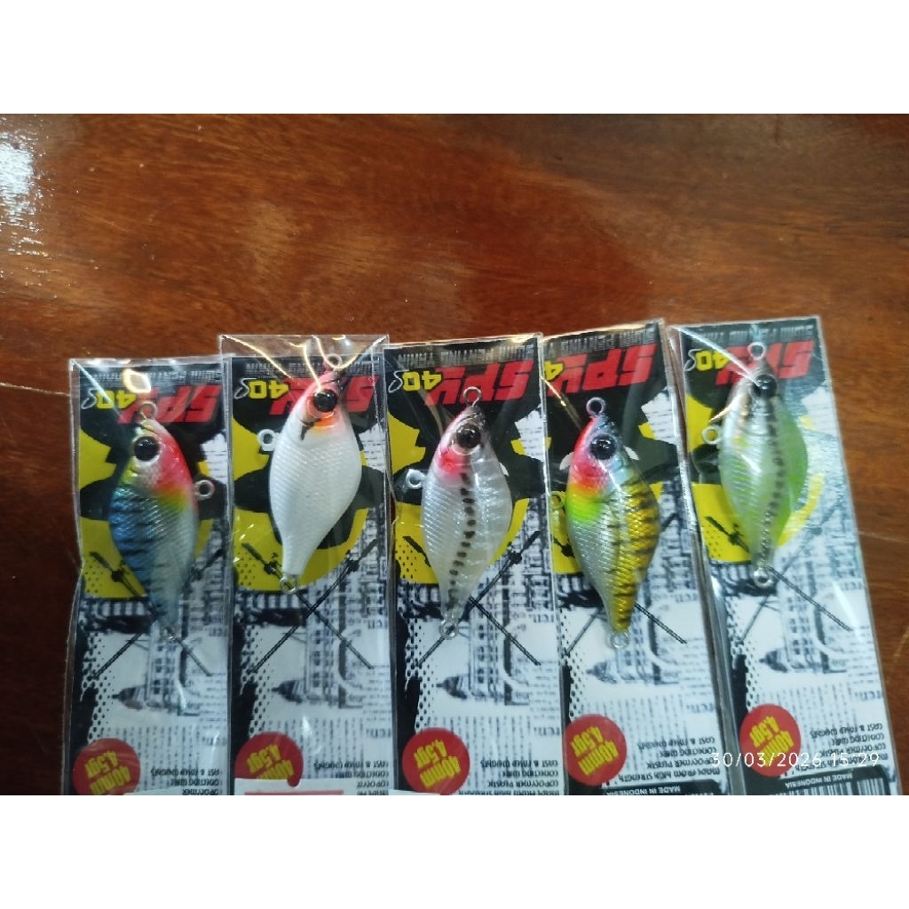 Lure SWIM SPY 40s 4,5g, SWIM BAIT PENTING YAKIN umpan casting hampala, mahseer dan lainnya