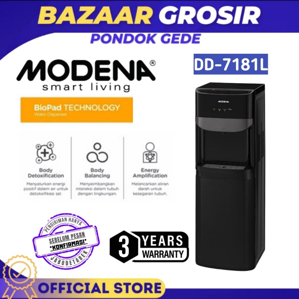 WATER DISPENSER MODENA DD 7181 L / DD7181L / DD-7181L DISPENSER GALON BAWAH