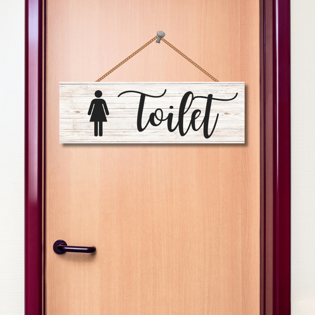 WALL DECOR KAMAR MANDI TULISAN TOILET, DEKORASI KAMAR MANDI, PAJANGAN DINDING CUSTOM