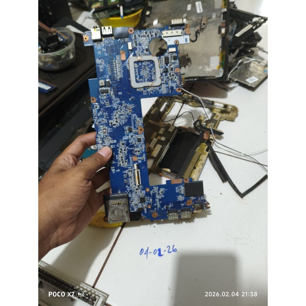 motherboard notebook hp mini 210 1000 ddr2 ori